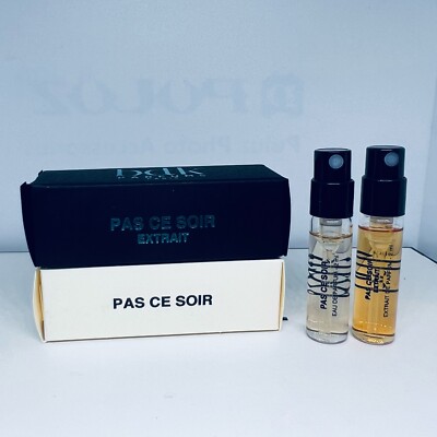 BDK Parfums Pas Ce Soir EDP & Pas Ce Soir Extrait de Parfum Sample Spray 2pc Set