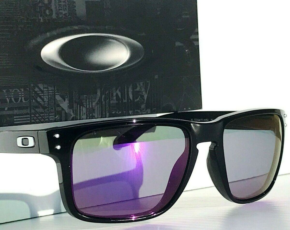 NEW Oakley HOLBROOK XL Crystal Black POLARIZED Galaxy Violet Lens Sunglass  9417