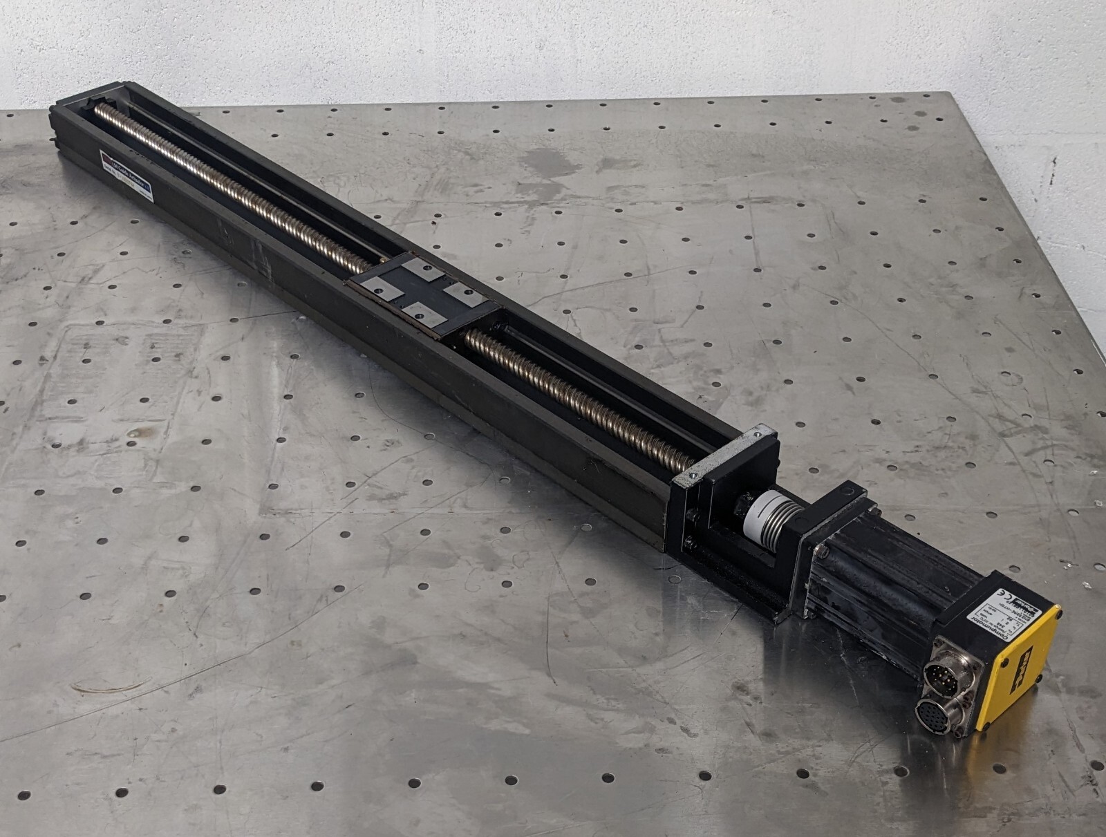THK 24" travel cross roller bearing linear stage parker compumotor drive klinger
