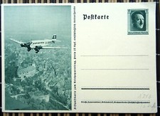 Nazi propaganda postcard. Festive postcard for Reich Party Rally. Junkers 1937