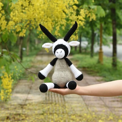 The Oryx Crochet Amigurumi Gift - Arabian Oryx Handmade Stuffed Crochet Toy