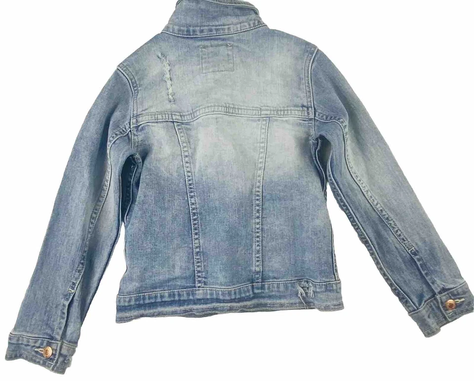 Chaqueta vaquera azul Levis niñas Levi Strauss algodón abotonado niños talla L denim * Foto 2 de 4