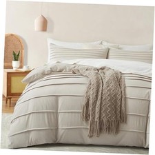Linen Grey Duvet Cover King Size - Pleated King King 104" 90" 02 - Linen