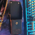 Cobra King Black Leather Knife Sheath Belt Loop Retaining Flap Snap Ambi — photo 1