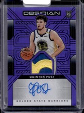 2024 Panini Obsidian RJI-QUI Quinten Post RC Electric Etch Purple Flood /75