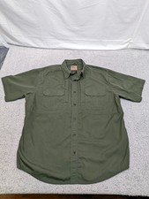5.11 Tactical Ripstop Vented Button Up Shirt Mens XL Short Sleeve Dark Green