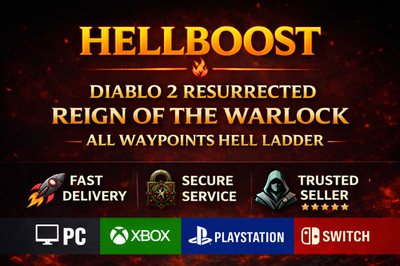 Diablo 2 Resurrected LADDER   Reign of the Warlock  All Waypoints Hell  