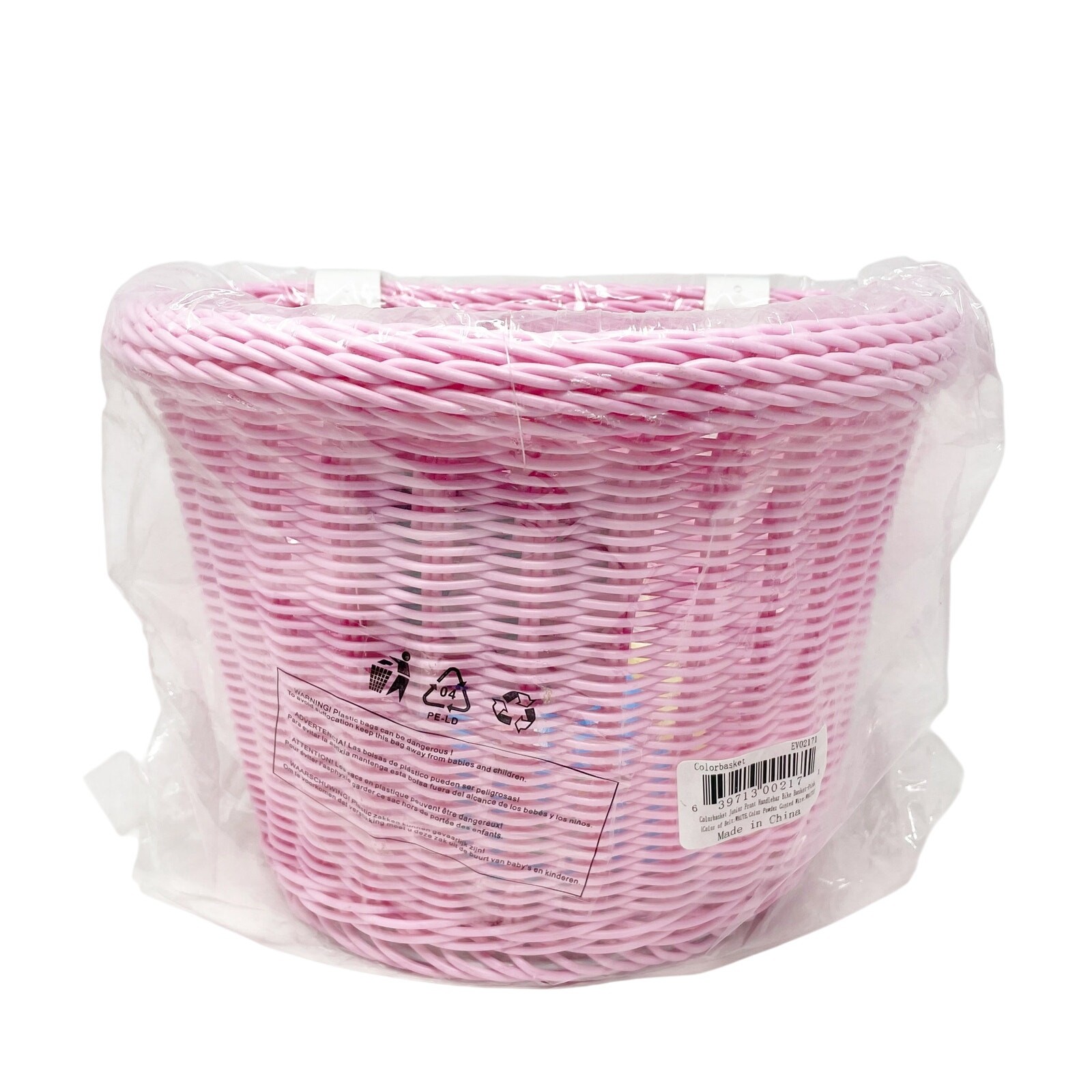 Basket Wicker Front Handlebar New Sealed White Straps 8 Inch