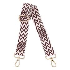 Purse Straps Replacement Crossbody with Light Gold Buckle, Pink Purple