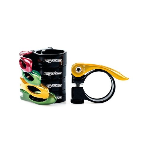 Pince de tige de selle de vélo - ZERODIS - Rouge - Aluminium