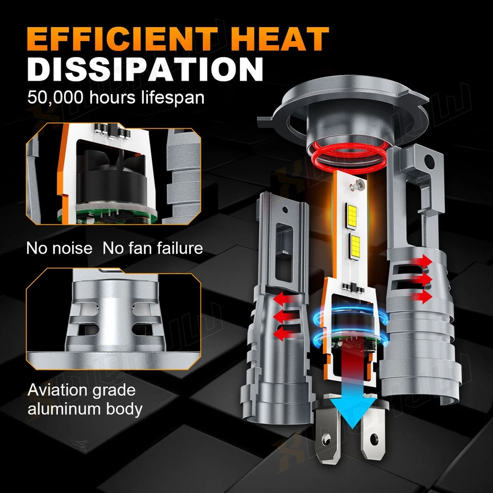 Kit combinado de faros LED y faros antiniebla para Mercedes-Benz C280 E320 1994 1995 Foto 4 de 4