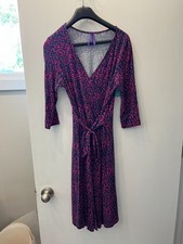 CUTE! Seraphine Maternity Dress Women Size 2 Pink and Blue