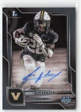 Sedrick Alexander 2025 Bowman U Chrome Autograph #BCA-SA Vanderbilt