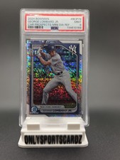 2024 Bowman Chrome George Lombard Jr. 1st Bowman Mini Diamond Refractor PSA 9