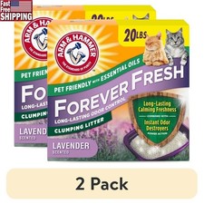 Clumping Cat Litter Lavender Scent Odor Control Dust Free 20lb Multi Cat New