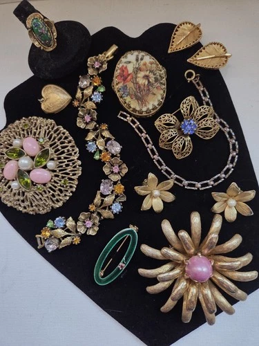 Vintage Costume Jewelry Lot Har, Germany, Sarah, BSK