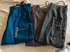 Lot Of 3 Scrub Pants Medium M Performance Bottoms Medical Uniform
