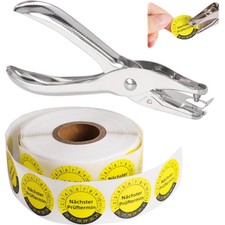 30mm Prüfplaketten   1000 Stück + 3mm Lochs...