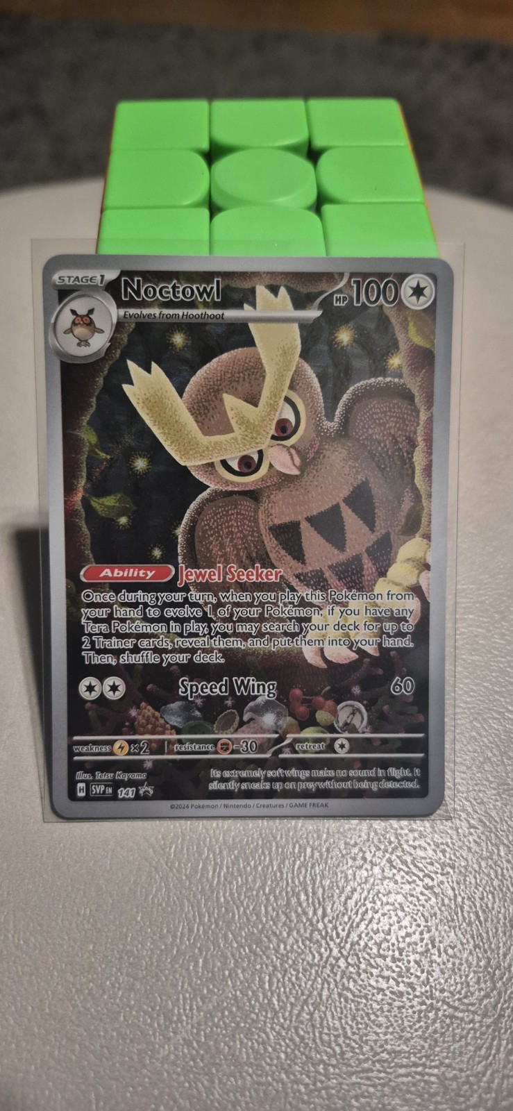 The Pokémon Company Noctowl 141 SV Promo Exclusive Holo EN