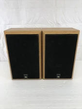 JBL 2500 2-way Bookshelf Speakers Oak Finish Tested Amazing Condition 