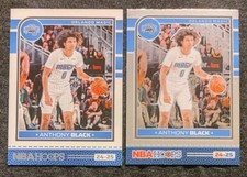 (2) 24/25 Hoops Anthony Black #159 Base; #159 Option Chrome