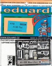 EDUSS236 1:72 Eduard Zoom PE - AV-8B Plus Harrier HAS kit 