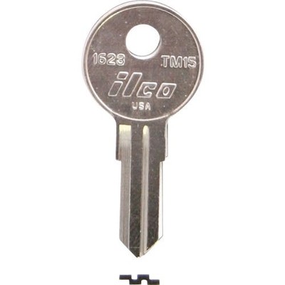 1Pc ILCO Trimark Nickel Plated Toolbox Key, TM15 / 1623 (10-Pack)