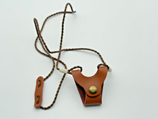 Leather Eyeglass Holder Necklace Cord Sunglasses Strap Brown Handmade