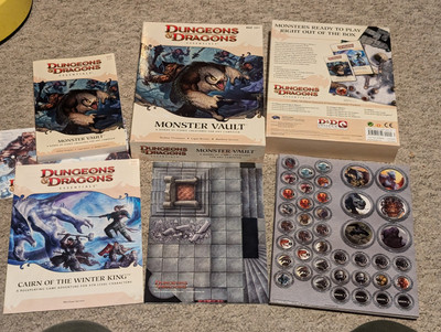 Dungeons & Dragons Essentials 4E Monster Vault Kit Boxed Komplett WoTC
