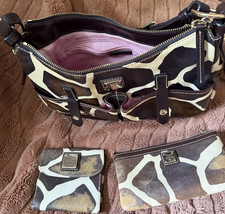 Dooney & Bourke Giraffe Print Shoulder Bag wi...