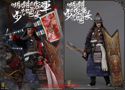 KONGLINGGE KLG-R013 Ming Dynasty Qi Troop - Walk Camp Guard Leader 1/6 Model