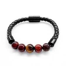 Natural Tiger Eye Bracelet Handmade Stone Tiger Eye Beads Bracelet for Men Women