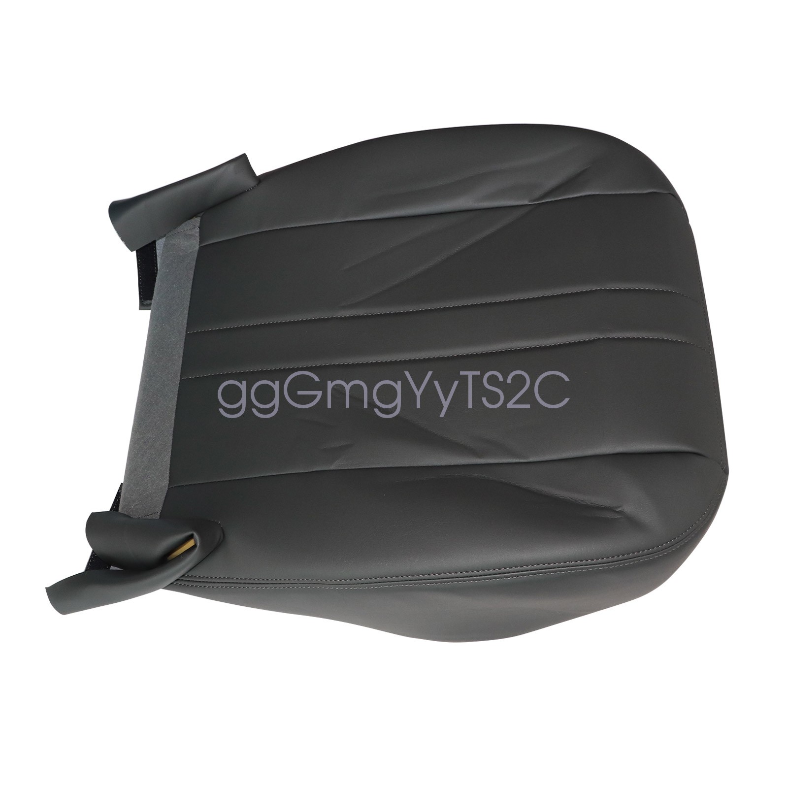 Driver Side Bottom Leather Seat Cover Dark Gray 2003-2016 For Chevy GMC C Series