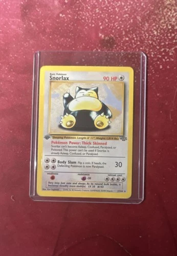 Snorlax 27/64 Jungle Regular 1st Edition Pokémon Card