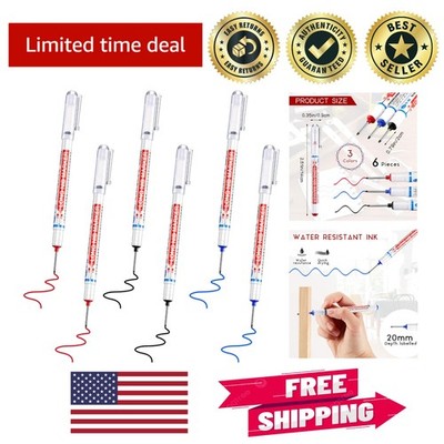 Colorful Long Nib Waterproof Markers for Deep Marks - Ideal for Construction