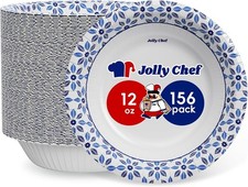 12 oz Heavy Duty Paper Bowls Bulk 156 Count Soak Proof for Thanksgiving