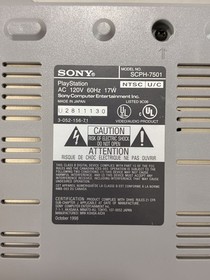 PlayStation 1 Console Gray 1998 + Controller Bundle WORKS & CLEAN