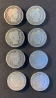 barber quarter dollar silver US coin collection lot of 8 All 1898