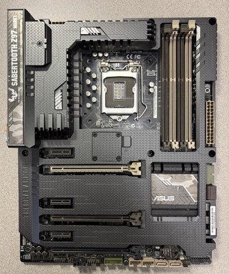 Original ASUS SABERTOOTH Z97 MARK1 LGA1150 DDR3 Intel Z97 Motherboard USB3.1 ATX