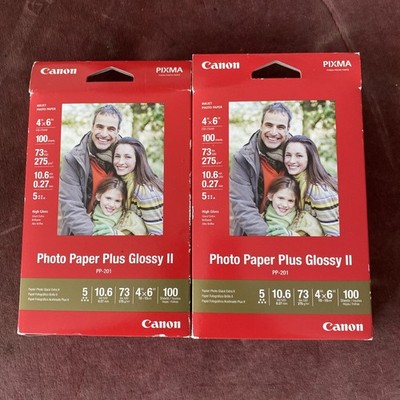 Canon Pixma Photo Paper Plus Glossy II PP-201 **200 Sheets** 4'' x 6'' -