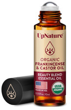 UpNature Beauty Castor Oil Roll On Eye Roller - 100 Organic Frankincense