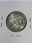 1967 Canada Silver Quarter 25 Cents Bobcat Centennial .800 Silver Nice Coin