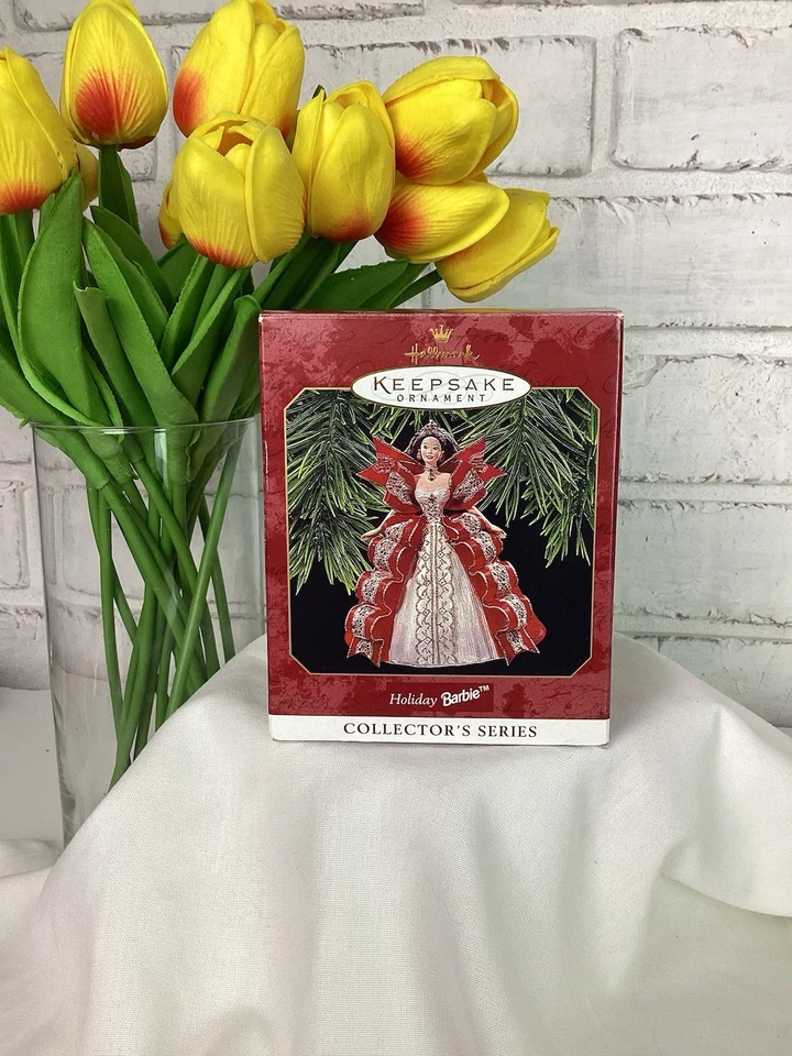 Barbie vintage 1997 sello recuerdo adorno de Navidad vacaciones Foto 3 de 3