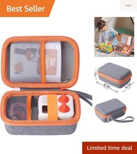 Hard Case for Yoto Mini Kids Audio Music Player  Radio, Grey Case  Orange Z...