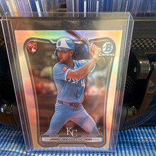 Bowman Chrome Jac Caglianone red rookie #75 Kansas City Royals MLB Baseball Card