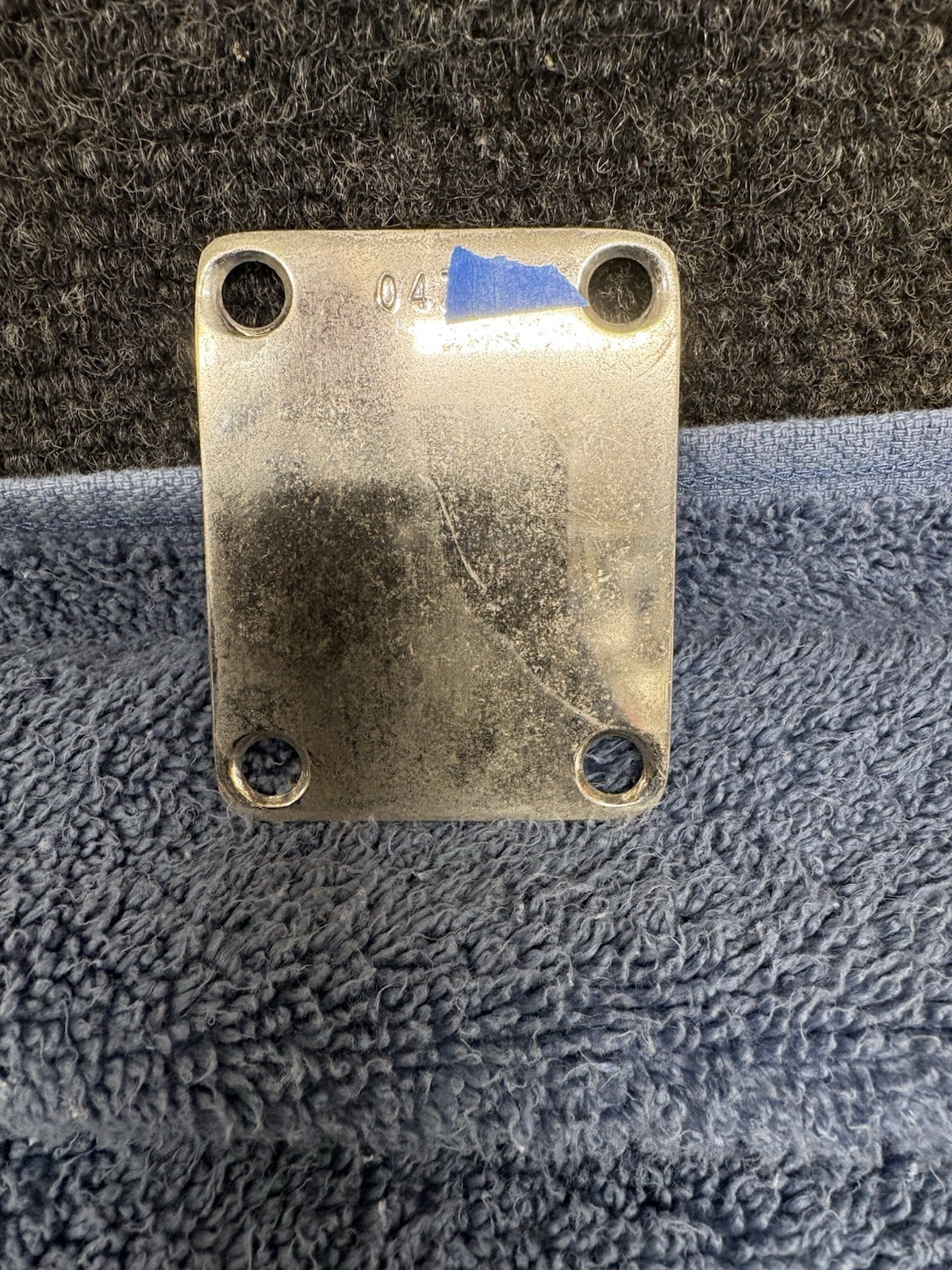 1954 fender strat, tele, repro neck plate