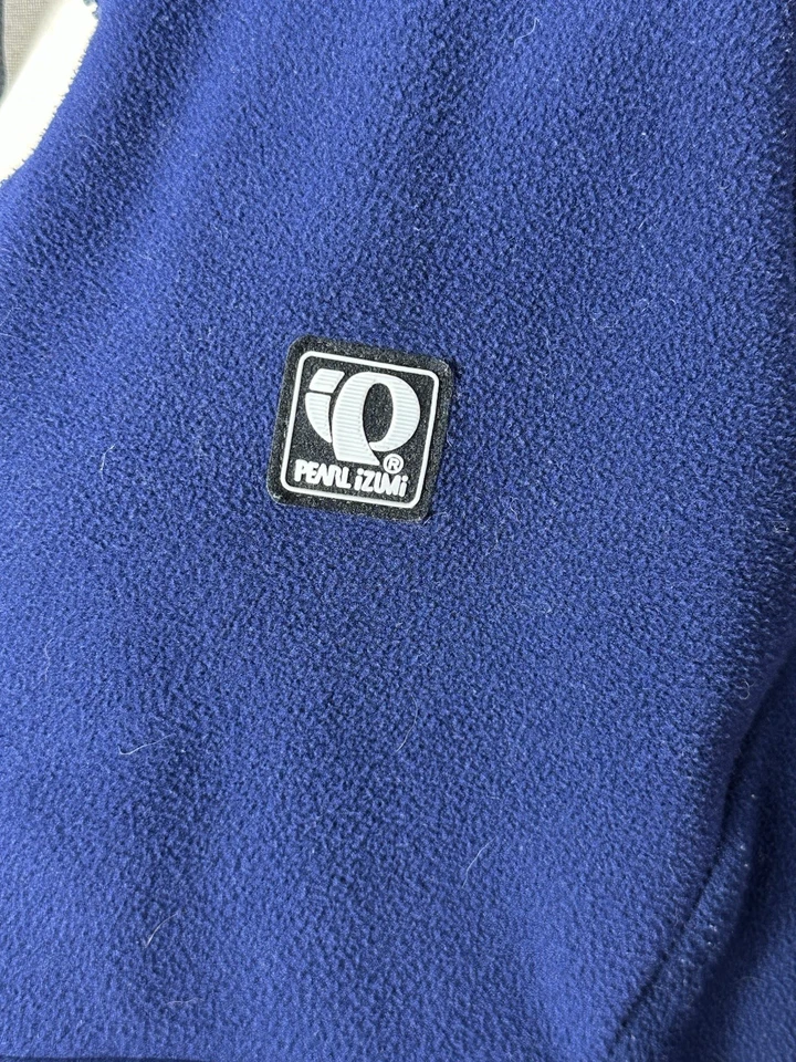Pearl Izumi Fleece Vest Vintage Men’s Medium Navy Blue B137 - Image 2 of 4