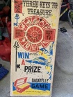 Vintage Three Keys to Treasure Pinball Bagatelle Game w/ Box & Prizes 1960 Marx