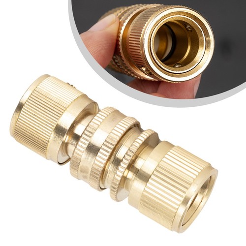 Podwójne złącze węża do 3/4 cala do węży ogrodowych i posypek - Zdjęcie 1 z 12