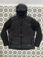Nike Men’s Aerolayer 2.0 Running Jacket Hooded Reflective Hybrid - Large - Black